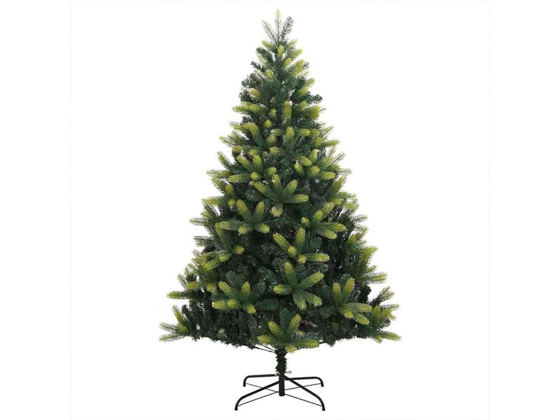  Sapin de noël, arbre de noël artificiel en silicone flexible 300 leds vert shl3726  - Conforama E