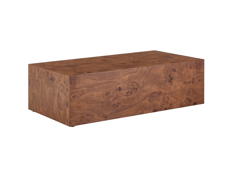 Table d'appoint 90 x 50 cm en mdf couleur noyer - Conforama A