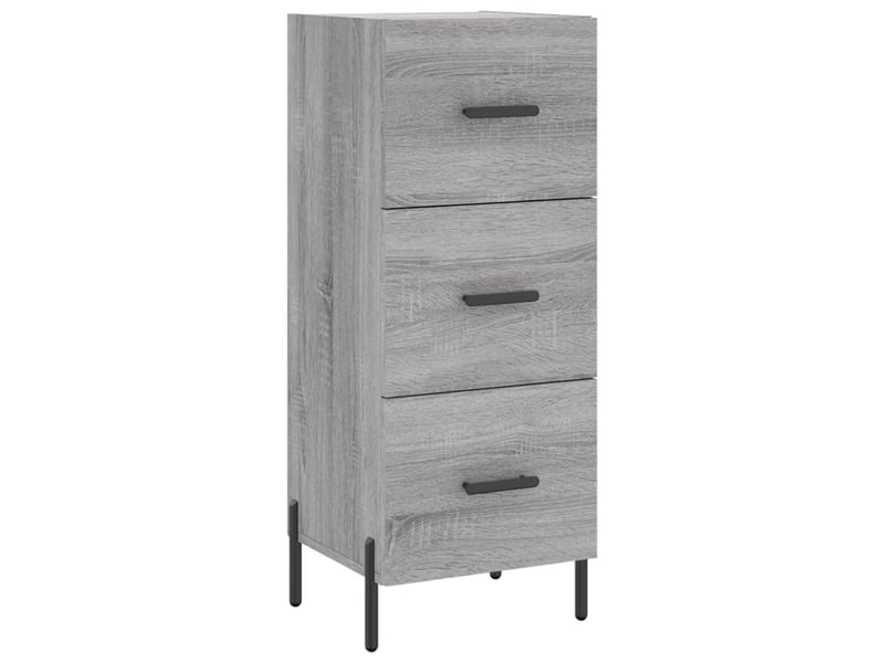  Buffet - bahut - meuble de rangement sonoma gris 34,5x34x90 cm bois d'ingénierie  - Conforama A