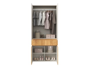 Armoire     WISHDOR  coloris bicolore largeur 90 cm