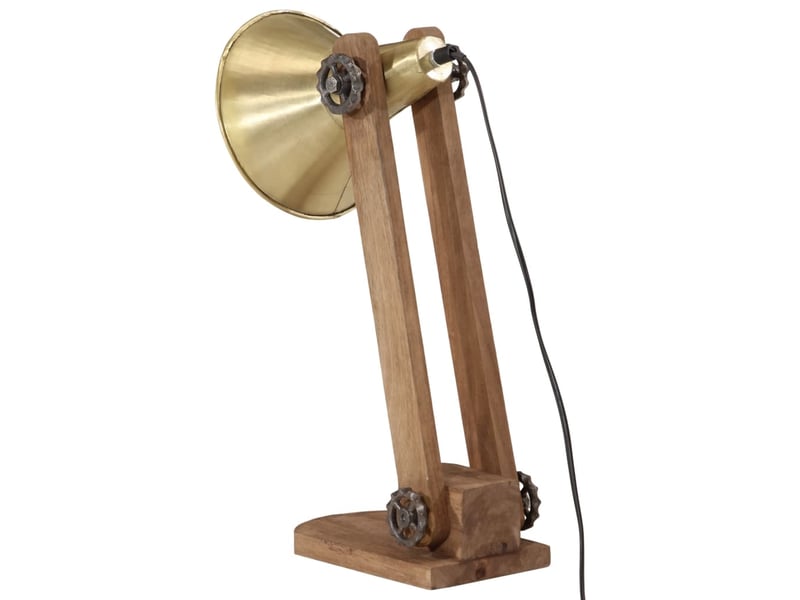  Lampe de bureau 25 w laiton antique 23x13x52 cm e27  - Conforama E