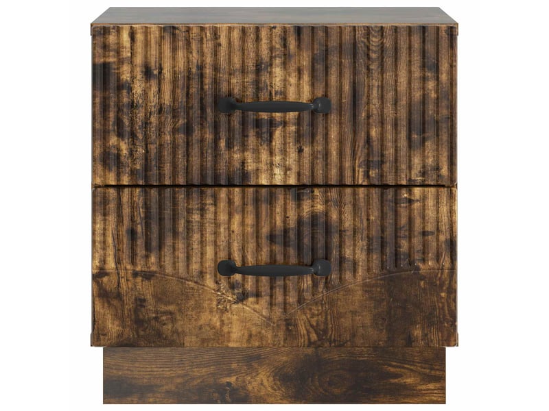  Table de chevet - cabinet de chevet - table de nuit avec tiroir chêne fumé 43 x 34,5 x 44,5 cm  - Conforama D