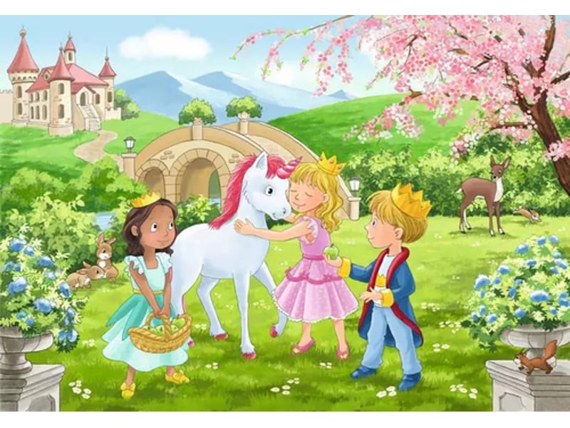  Puzzle 2x12 pieces amitie enchantee 12.000.858 - Conforama C