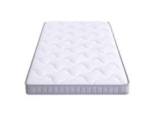 Matelas 90x200 cm VIVRYN Ressorts ensachés + mousse soutien Medium épaisseur 10 cm