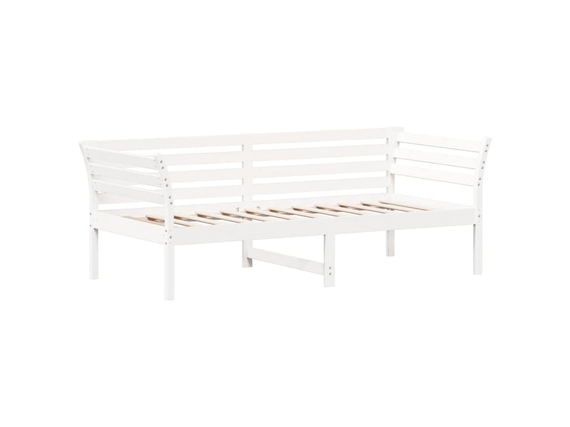  Lit simple- lit adulte -  lit de jour sans matelas blanc 90x190 cm bois de pin massif  - Conforama B