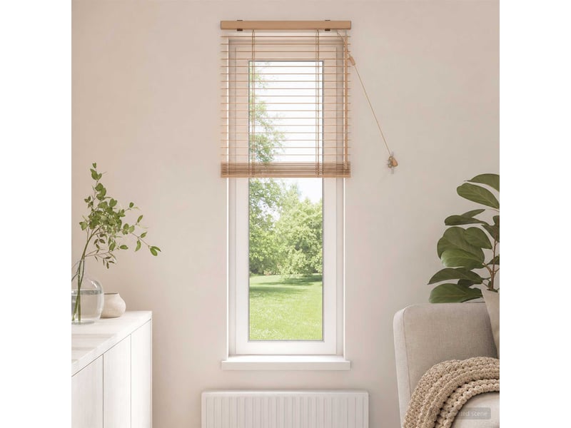 Store vénitien, store de fenêtre aspect chêne 65 x 160 cm 35 mm cf47659 - Conforama B