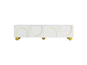 Meuble tv coloris blanc 170 cm   