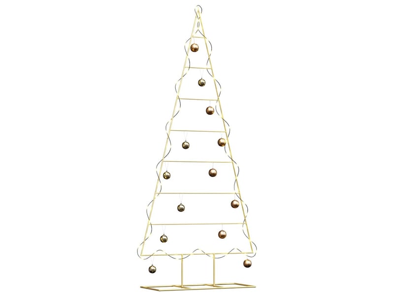  Arbre de noël, sapin de noël en métal doré 181 cm acier peint par poudre  - Conforama C