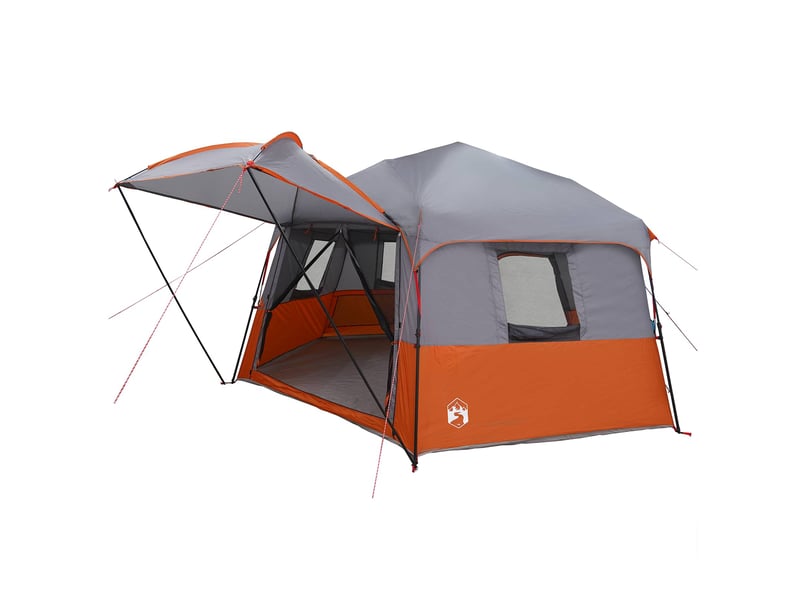  Tente instantanée camping avec auvent 12 personnes et système de libération rapide shl5688  - Conforama D