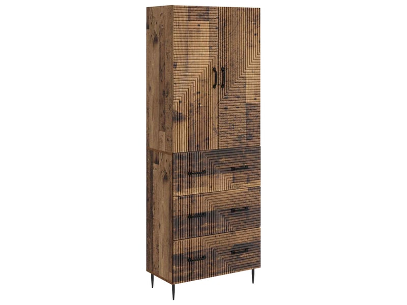 Ensemble de meubles 2 pcs, rangement de salon 66 x 34,5 x 90 cm bois d'ingénierie shl8515 - Conforama A