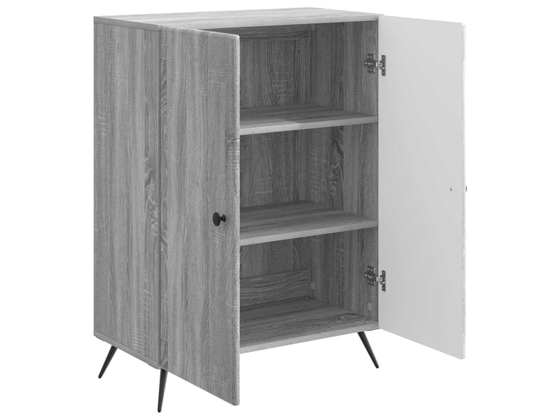  Buffet - bahut - meuble de rangement sonoma gris 66 x 34,5 x 90 cm bois d'ingénierie  - Conforama E