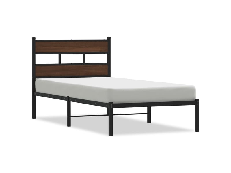  Lit simple- lit adulte -  cadre de lit sans matelas avec tête de lit 80x200 cm  - Conforama A