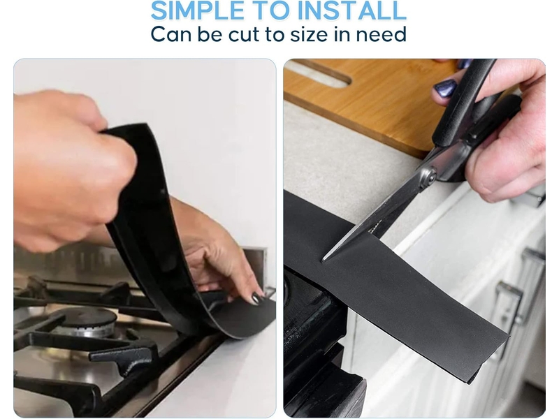  Paquet de 2 couvercles d'espacement de comptoir de cuisine en silicone  63cm  - Conforama D
