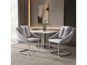 Pouf / repose pied gris