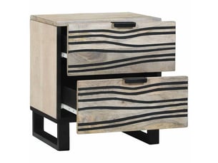 Table de chevet - cabinet de chevet - table de nuit 2 pc blanc 40 x 33 x 46 cm bois d'ingénierie