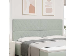 Tete de lit A poser largeur 200 cm <strong></strong> <strong></strong> argenté