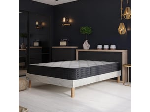Ensemble matelas et sommier 160x200 cm Mousse MOBILIER DECO soutien Ferme épaisseur 26 cm