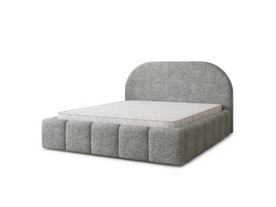 Lit coffre 140x200 cm MASSENO   coloris gris