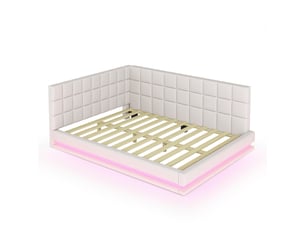 Lit banquette 140x200 cm <strong></strong>  <strong>Fay Lum</strong> coloris beige