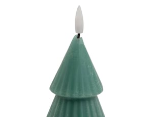 Bougie led de noël sapin 22cm vert
