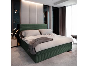 Lit avec rangement 160x200 cm <strong>MASSENO</strong>  <strong></strong> coloris vert