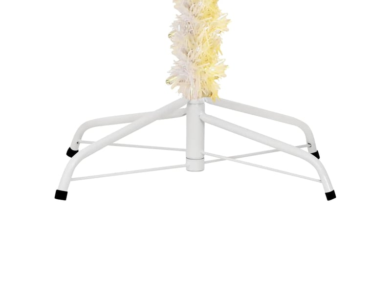  Sapin de noël artificiel, arbre de noël pointes iridescentes blanc 240 cm pvc  - Conforama E