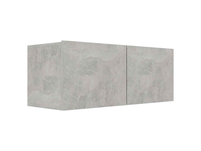  Ensemble de meubles tv - banc tv - meuble de rangement 6 pcs gris béton bois d'ingénierie  - Conforama D
