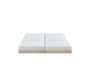 Matelas 2x80x200 cm BELLECOUR  3MA25.D.0820 Mousse + mémoire de forme soutien Ferme épaisseur 24 cm