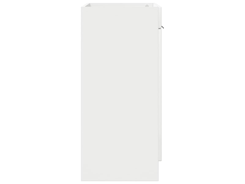  Armoire sous évier de salle de bain, meuble de rangement blanc brillant shl353  - Conforama E