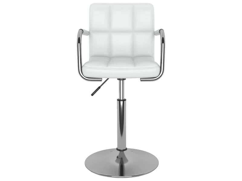  Tabouret de bar, chaise de bar blanc similicuir shl49225  - Conforama C