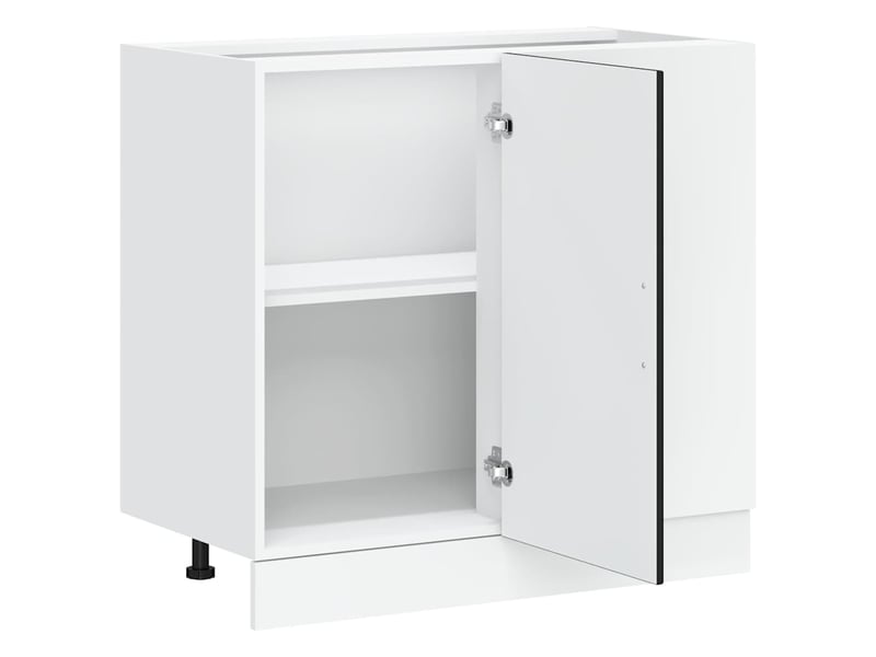  Meuble de rangement, meuble bas de cuisine bois d'ingénierie noir shl2686  - Conforama E