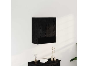 Meuble mural, rangement salon 60 x 31 x 70 cm bois d'ingénierie chêne noir shl3048