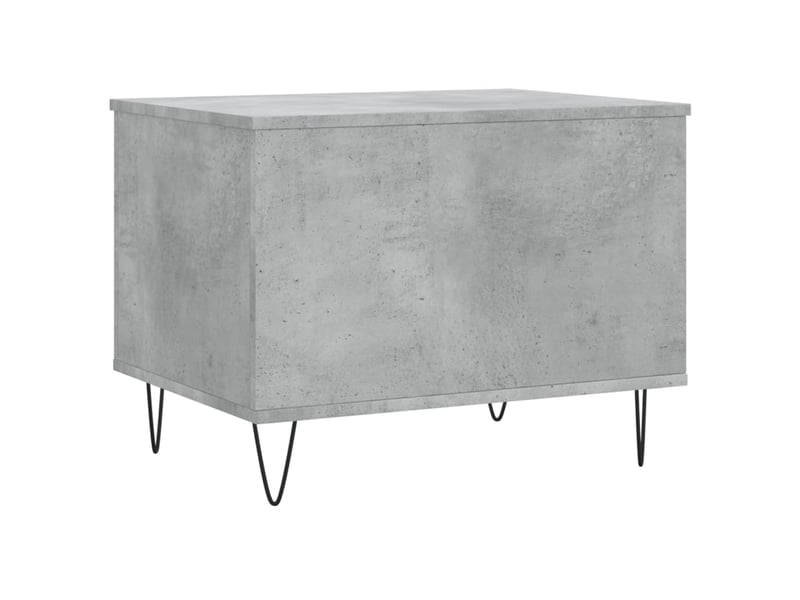  Table basse - table de salon - table à thé gris béton 60x44,5x45 cm bois d'ingénierie  - Conforama E