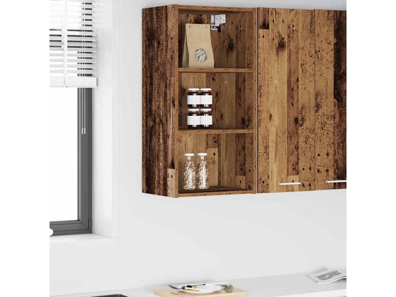  Meuble de rangement cuisine, armoire suspendue bois ancien 40x29,5x80cm  - Conforama B