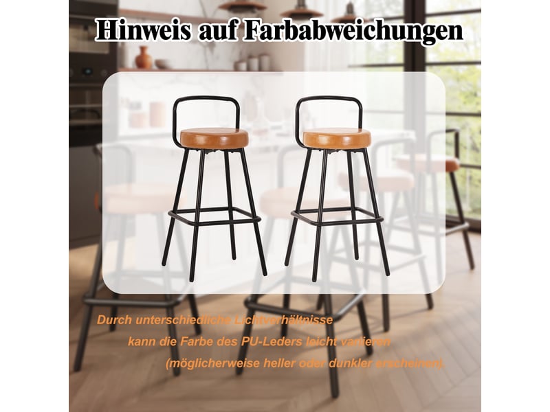  Ensemble table et chaises de bar avec desserte, 2 tabourets  - prise intégrée - mdf et métal - blanc  - Conforama E