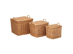 Lot de 3 paniers en osier katia 49cm naturel