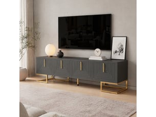 Meuble tv coloris gris 170 cm MEUBLIV