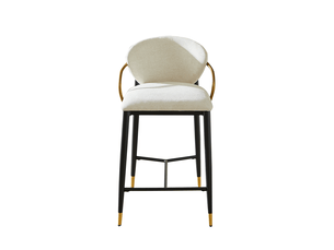 tabouret de bar <strong>HAVRYA</strong> - bicolore hauteur d'assise 65.5 cm vendu Par paire