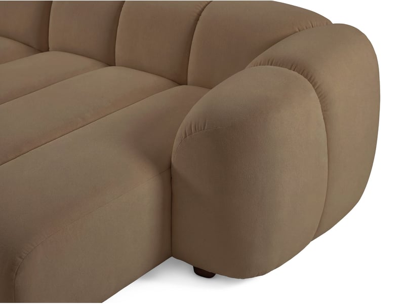 Selsey millma - canapé d'angle - 300 cm - velours brun clair Millma - Conforama E