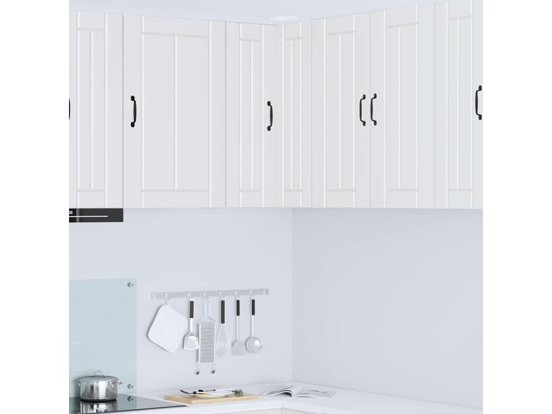  Meuble mural de cuisine, armoire d'angle cuisine lucca blanc 57x57x80cm  - Conforama B