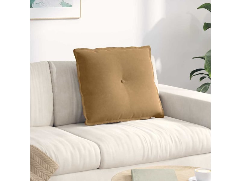  Coussin de dos, coussin de dossier marron 60 x 50 cm tissu en velours côtelé cf54813  - Conforama B