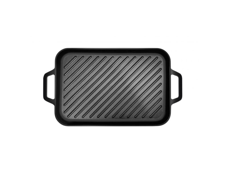  Plancha rectangulaire 44cm fonte d'acier tous feux dont induction four noir arthur martin am4401  - Conforama A