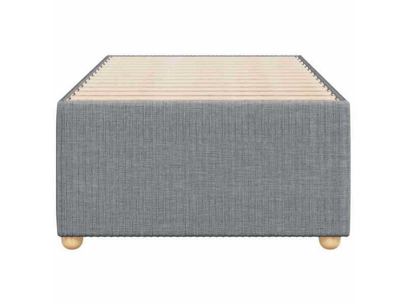  Lit simple- lit adulte -  cadre de lit sans matelas gris clair 80x200 cm tissu  - Conforama C