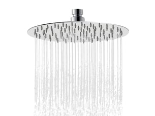 Douche de tête ronde aica, 8 pouces, universel filetage 12