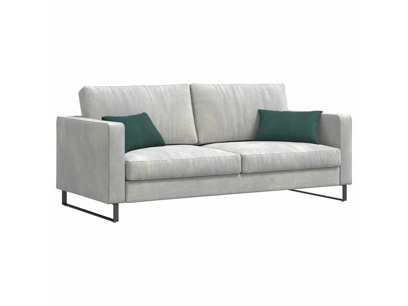  Lot de 2 coussins de canapé, coussins décoratifs vert foncé 50 x 30 cm cf59185  - Conforama C