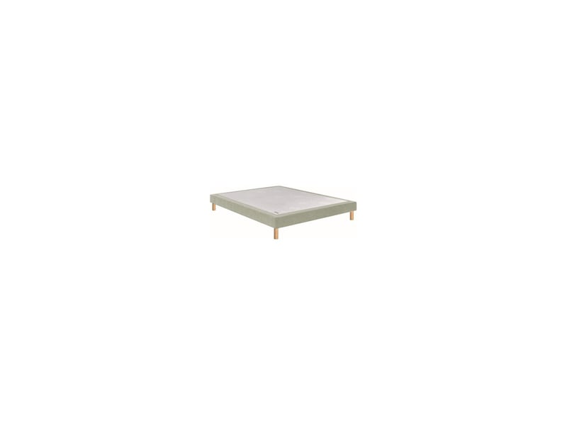  Sommier tapissier 1 place 120x190 noyer chevron lin lattes massives 7964765 - Conforama A