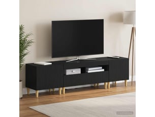 Meuble tv coloris noir 49 cm <strong></strong>  <strong></strong>