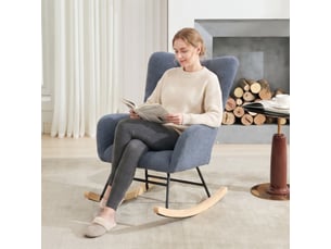 Fauteuil fixe  <strong>ROLIPO</strong> Tissu bleu