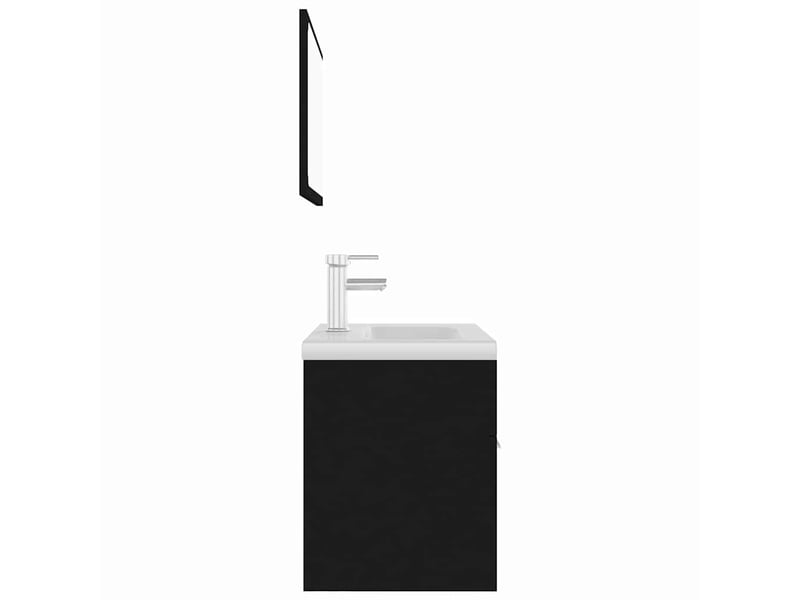 Ensemble de meubles de salle de bain noir aggloméré cf63906 - Conforama E