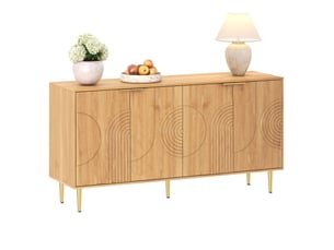 Buffet 4 porte(s) 0 tiroir(s) - 140 cm coloris naturel